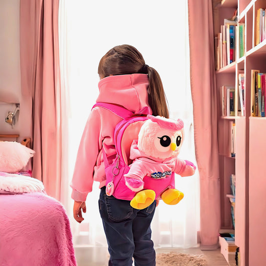 Pink Owl Mini Backpack