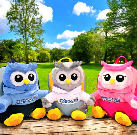 Hooded Towel & Owl mini backpack Bundle – Fun & Functional Combo for Kids